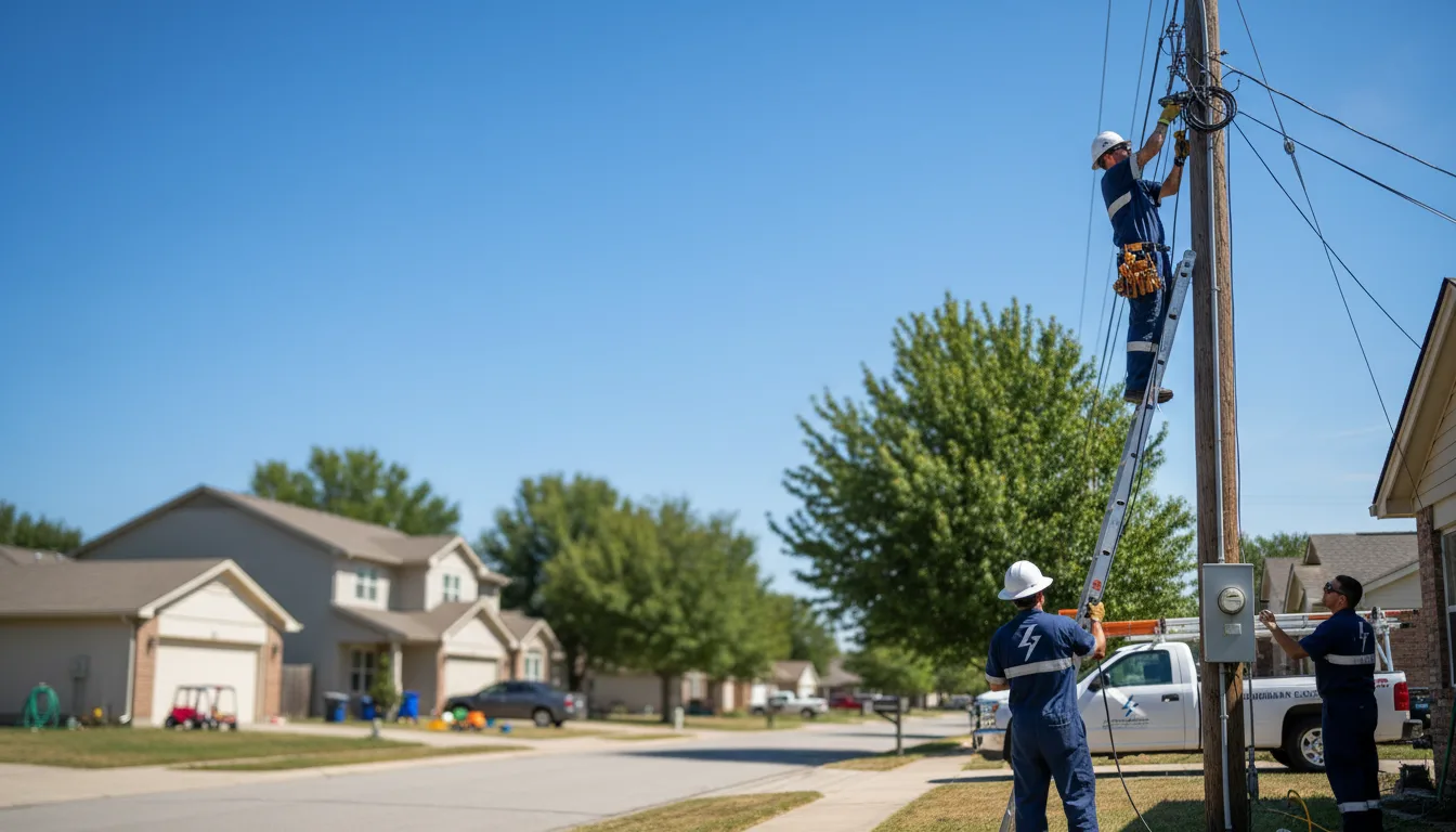 Residential electrician providing installation services in Batesville, TX